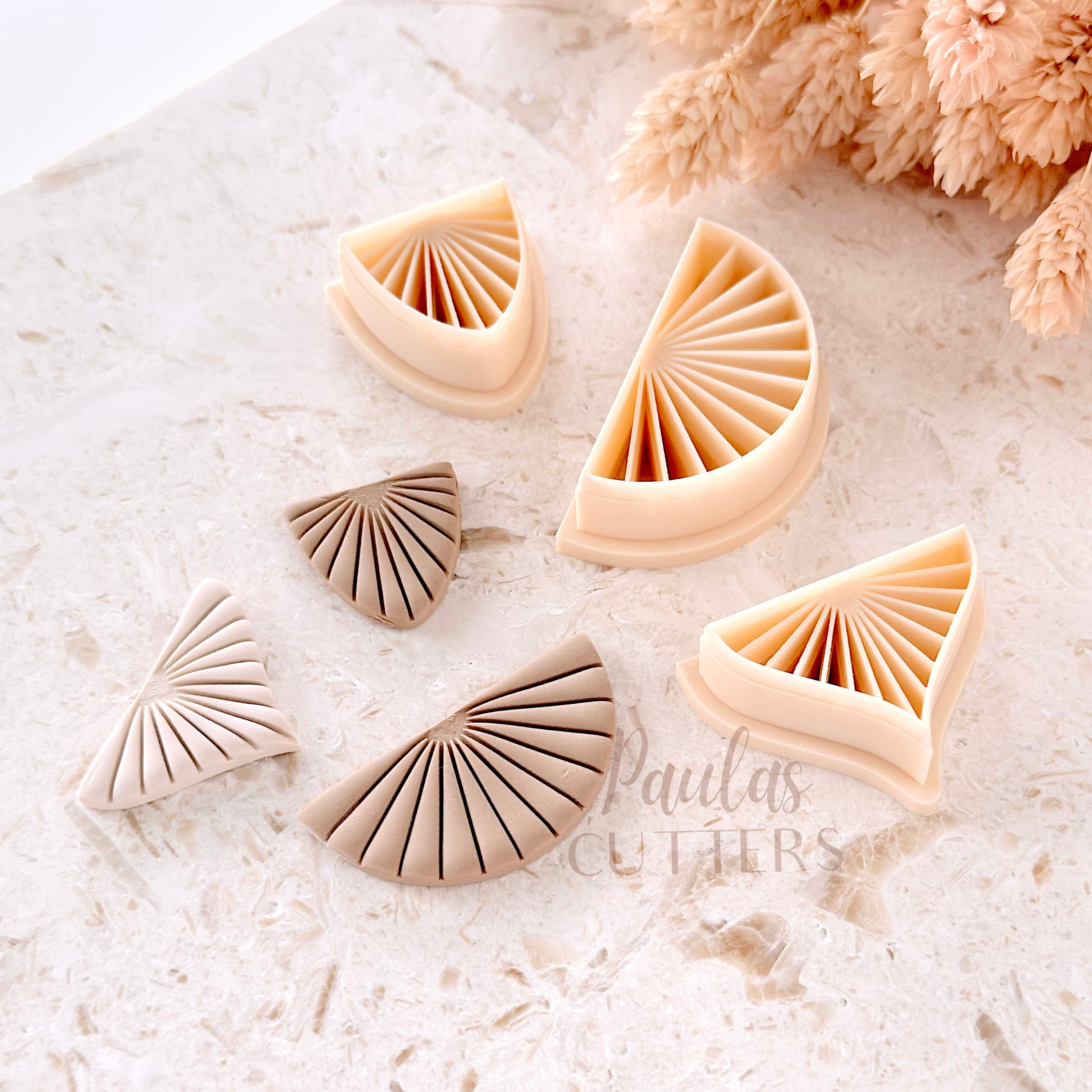 Polymer Clay Cutter, Floral Shapes, Pattern Earring Cutter Tool, Clay Cutters for Jewelry Making, F-02