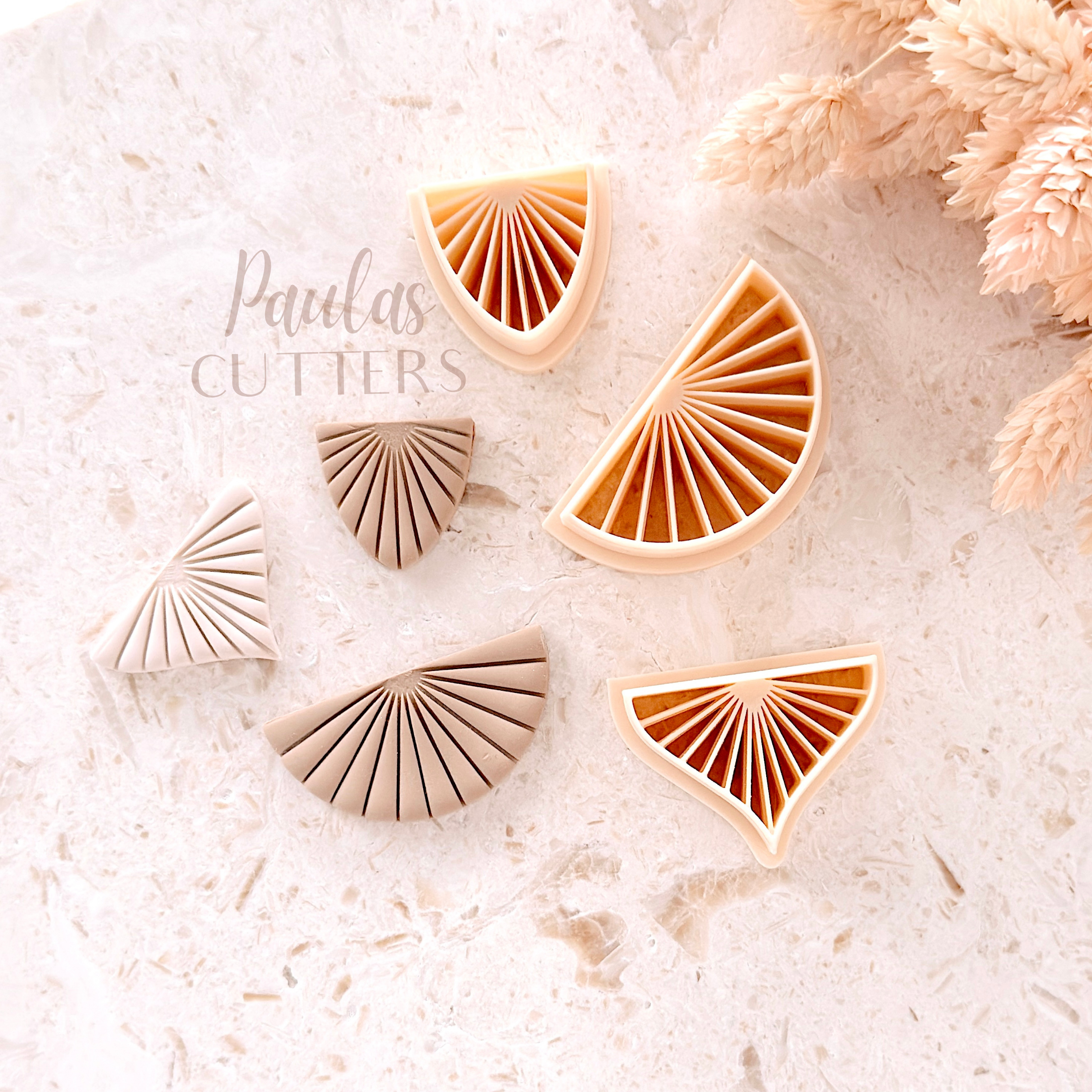 Polymer Clay Cutter, Floral Shapes, Pattern Earring Cutter Tool, Clay Cutters for Jewelry Making, F-02