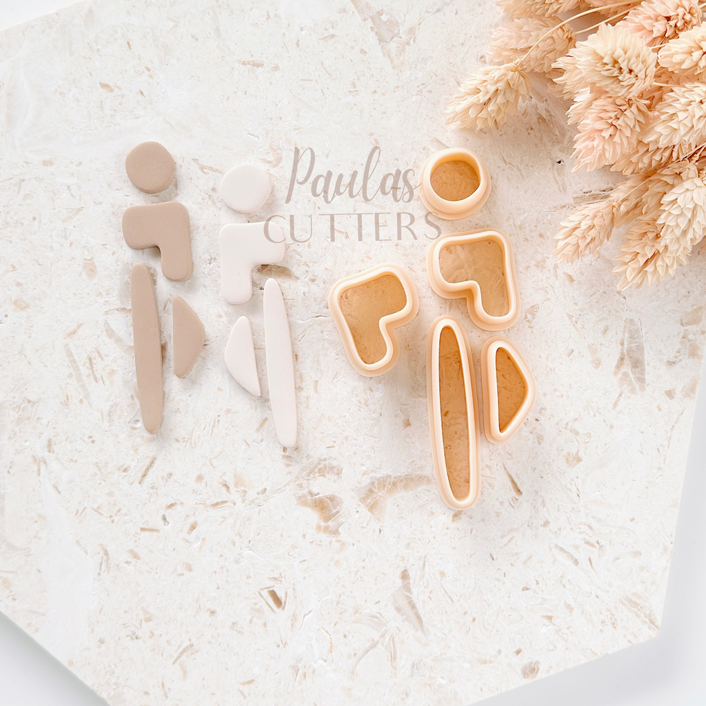 Polymer Clay Cutter, Human Figure Shapes, Abstract Earring Cutter Tool, Clay Cutters for Jewelry, F-18