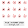 High quality water-soluble transfer paper applied on polymer clay, vibrant detailed pattern
