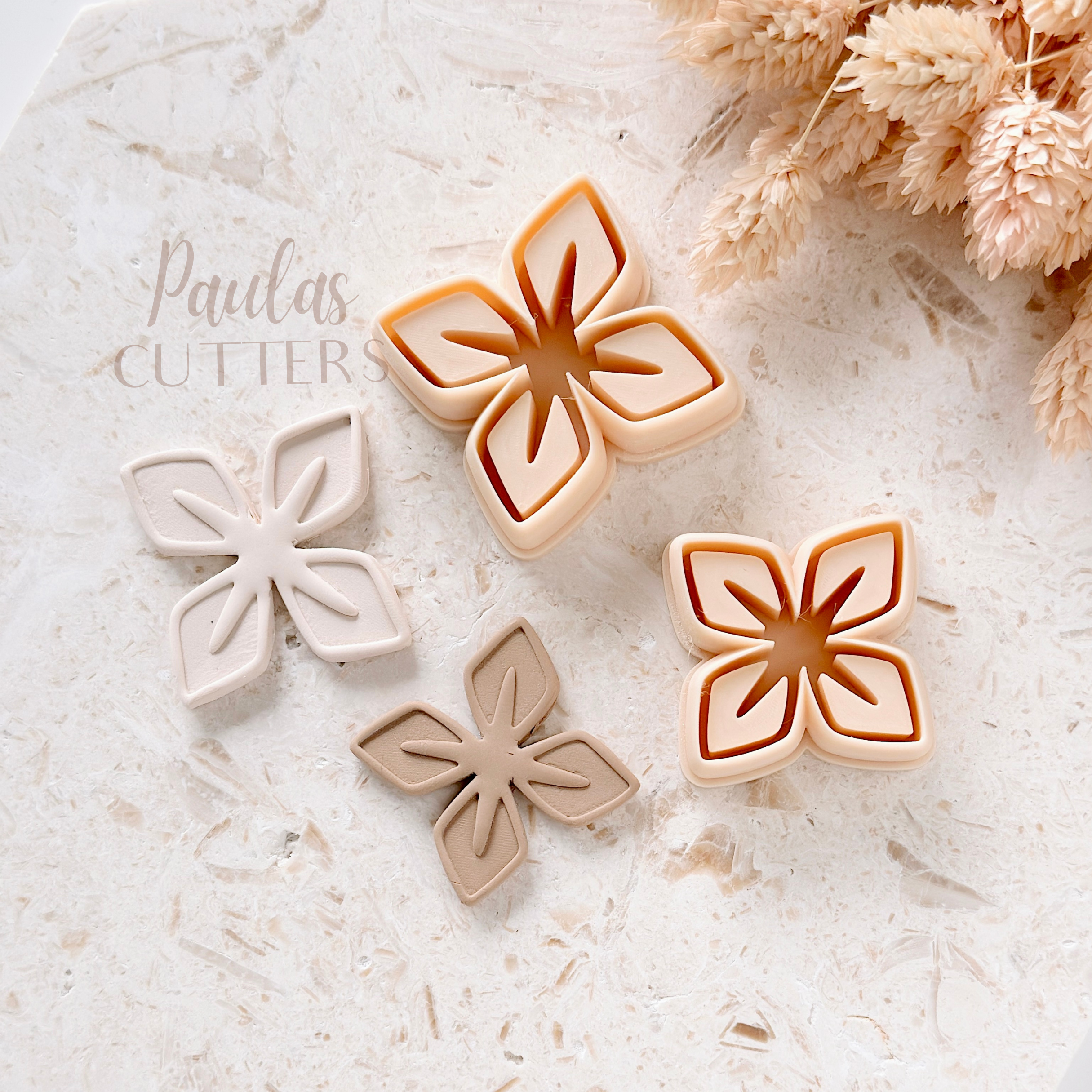 Polymer Clay Cutter, Flower Shapes, Earring Cutter Tool, Clay Cutters for Jewelry Making, F-28