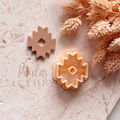 Polymer Clay Cutter, Gear Shapes, Abstract Clay Tool for Earrings, Jewelry Making, R-05