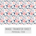 High quality water-soluble transfer paper applied on polymer clay, vibrant detailed pattern