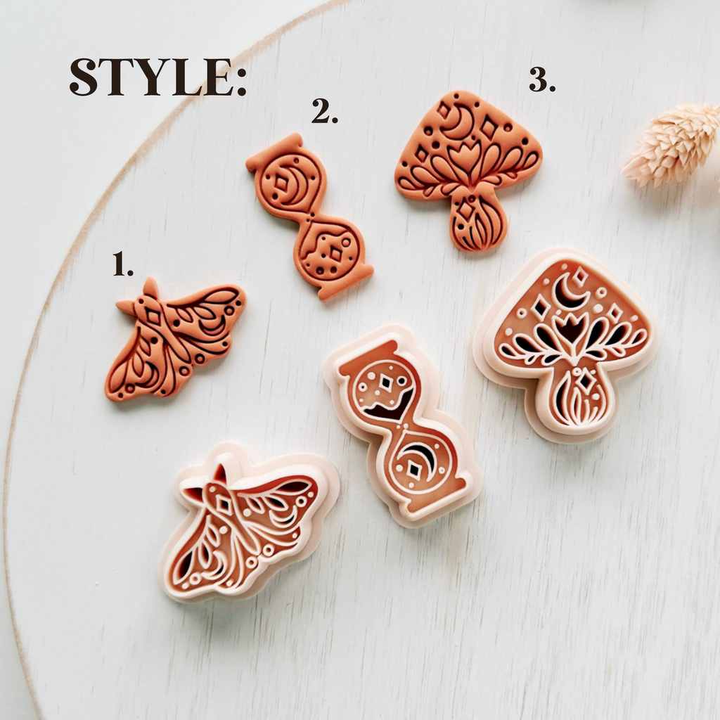 Moth & Butterfly Clay Cutter Set, Insect Earrings Shapes for Polymer Clay Jewelry Making ZK-08 / ZK-09 / ZK-10