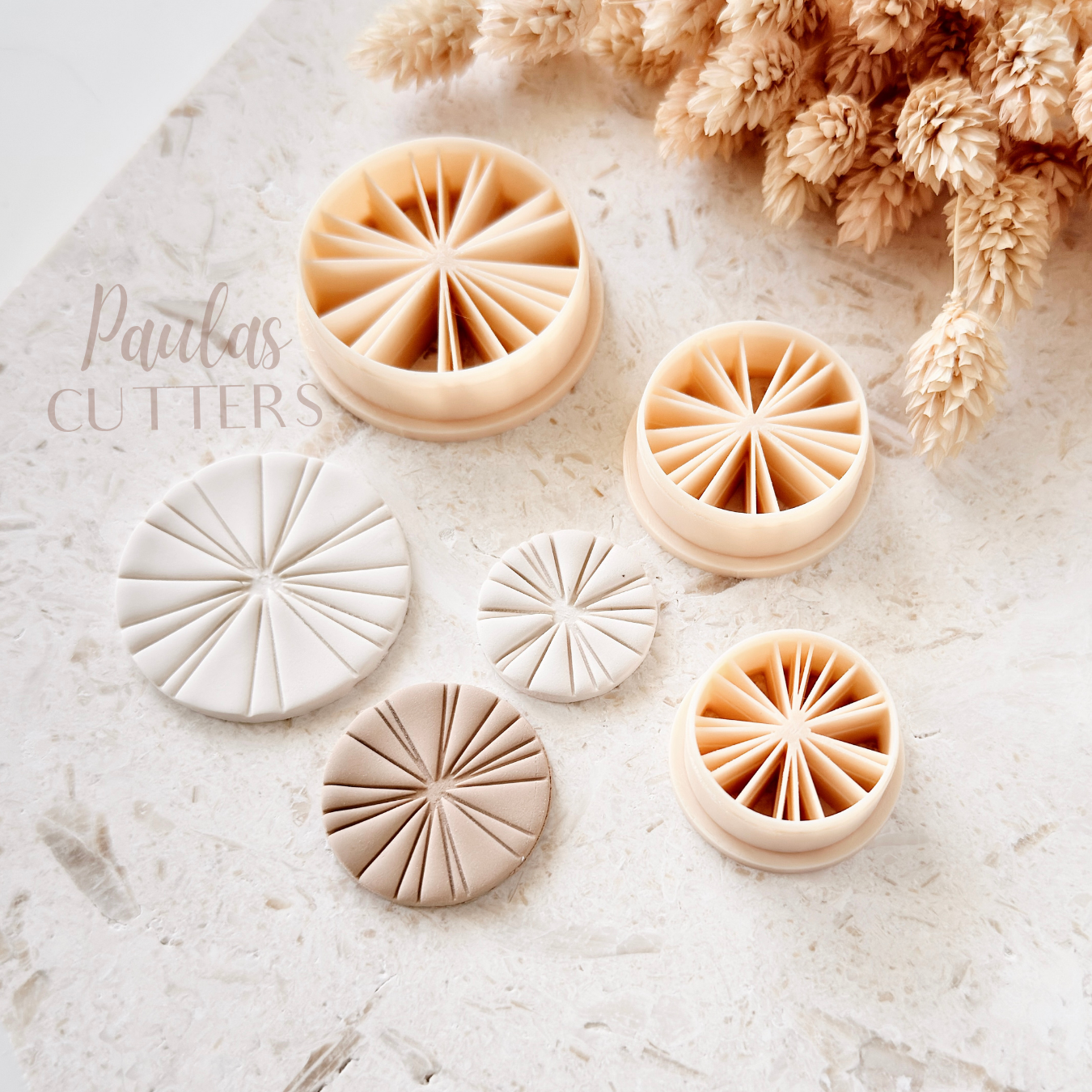 Polymer Clay Cutter, Round Geometric Shapes, Circle Earring Cutter Tool, Clay Cutters for Jewelry Making, B-08