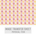 High quality water-soluble transfer paper applied on polymer clay, vibrant detailed pattern