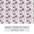 High quality water-soluble transfer paper applied on polymer clay, vibrant detailed pattern