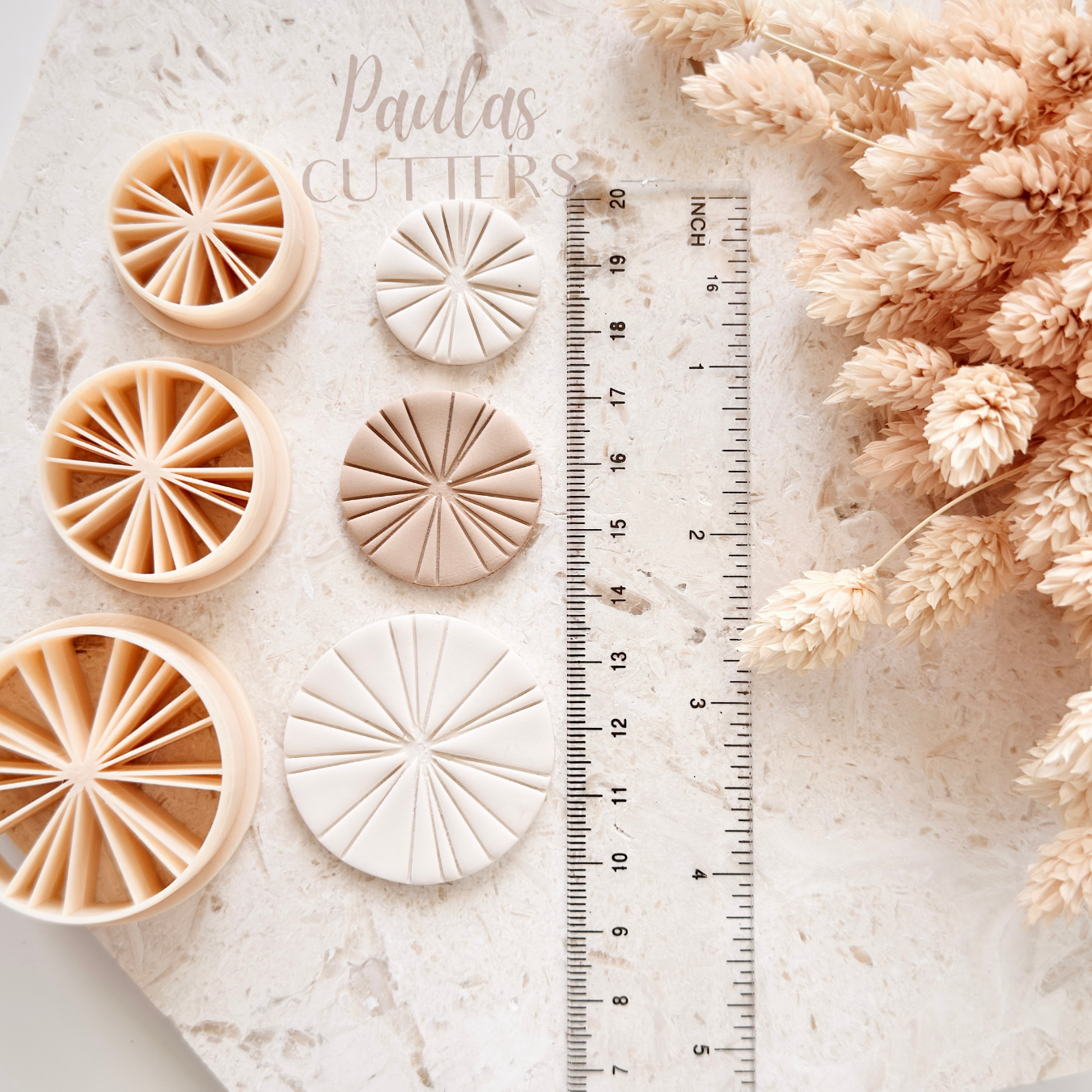 Polymer Clay Cutter, Round Geometric Shapes, Circle Earring Cutter Tool, Clay Cutters for Jewelry Making, B-08