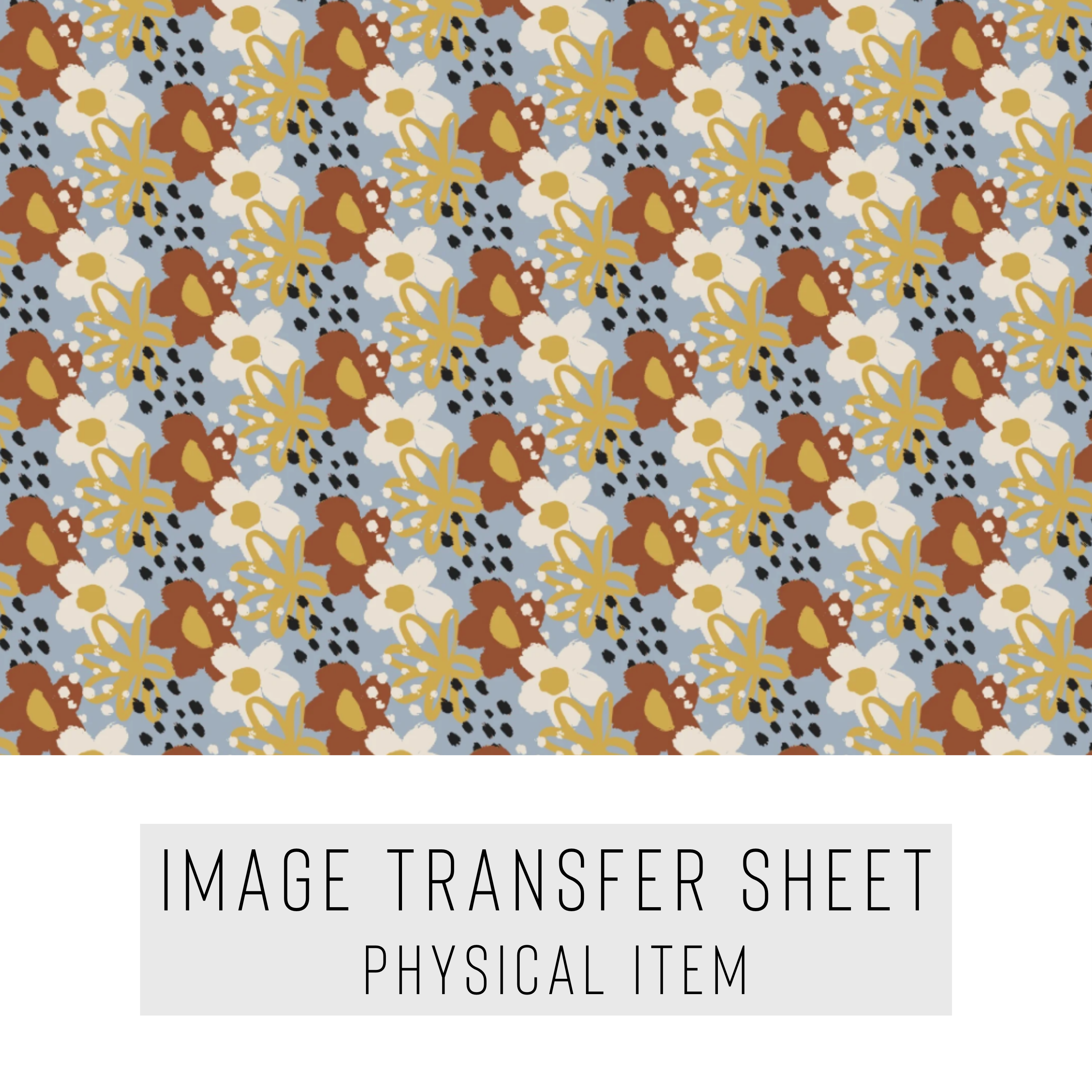 High quality water-soluble transfer paper applied on polymer clay, vibrant detailed pattern