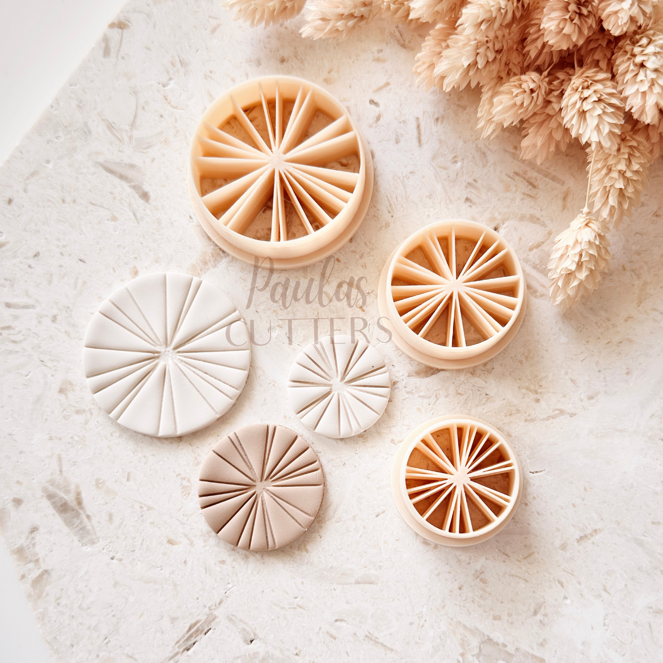 Polymer Clay Cutter, Round Geometric Shapes, Circle Earring Cutter Tool, Clay Cutters for Jewelry Making, B-08