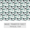 High quality water-soluble transfer paper applied on polymer clay, vibrant detailed pattern