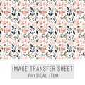 High quality water-soluble transfer paper applied on polymer clay, vibrant detailed pattern
