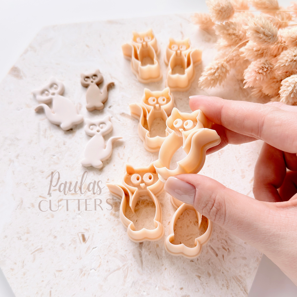 PolPolymer Clay Cutter, Owl Shapes, Earring Cutter Tool, Clay Cutters for Jewelry Making, F-29