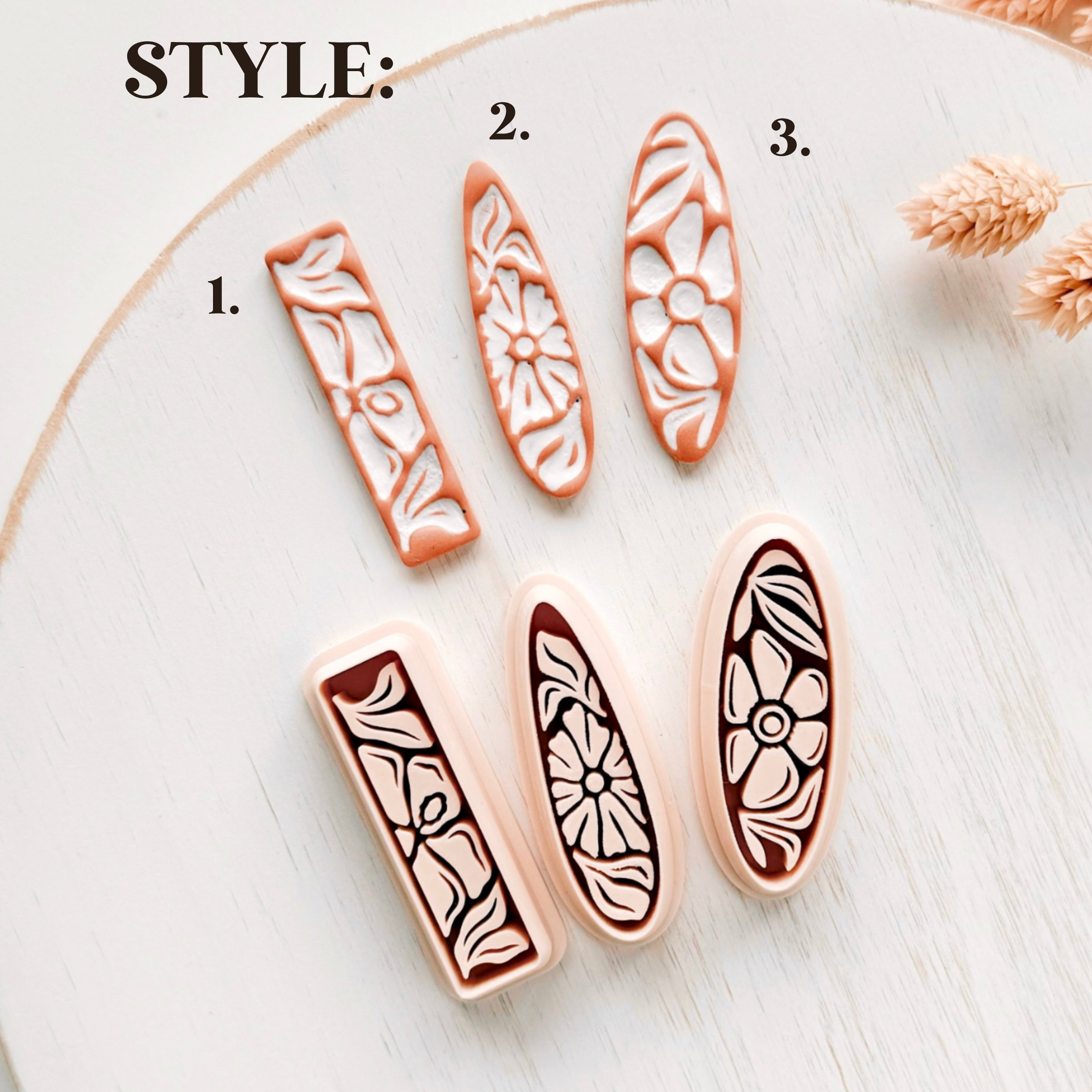Emporte-pièce en pâte polymère – Forme de base – Outil de découpe pour boucles d'oreilles ZK-12 / ZK-13 / ZK-15
