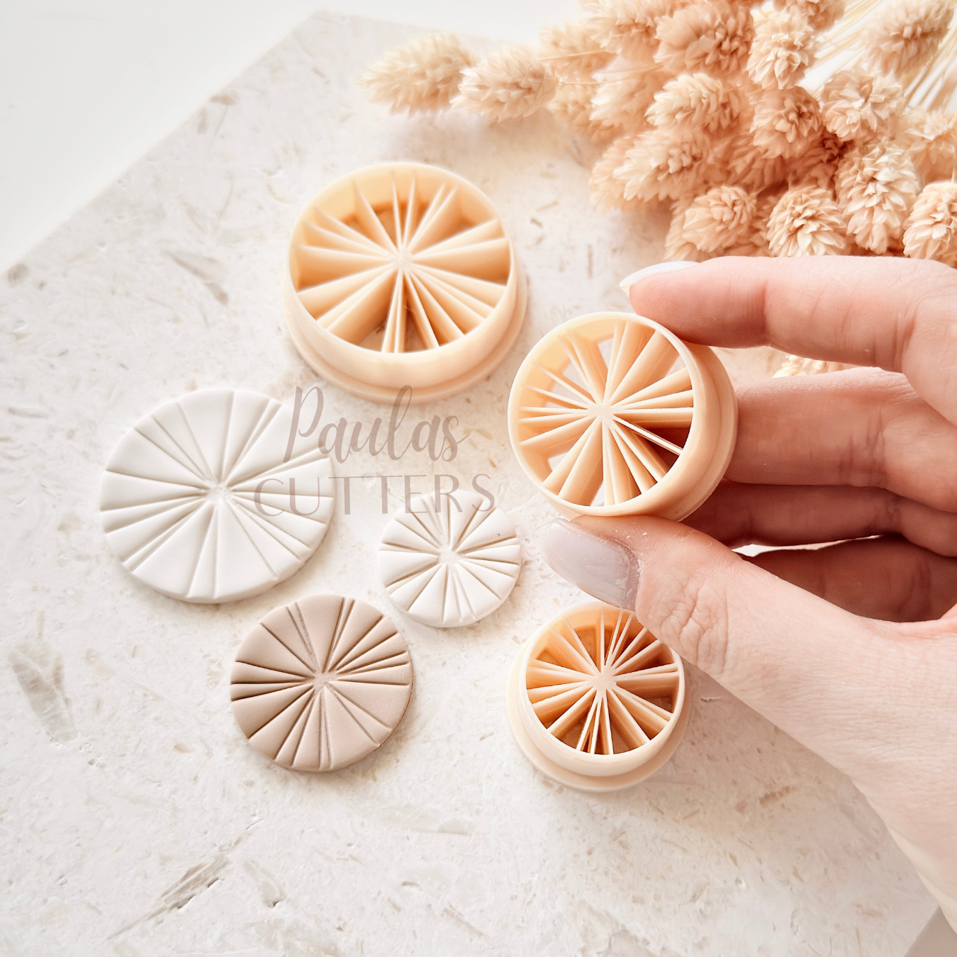 Polymer Clay Cutter, Round Geometric Shapes, Circle Earring Cutter Tool, Clay Cutters for Jewelry Making, B-08