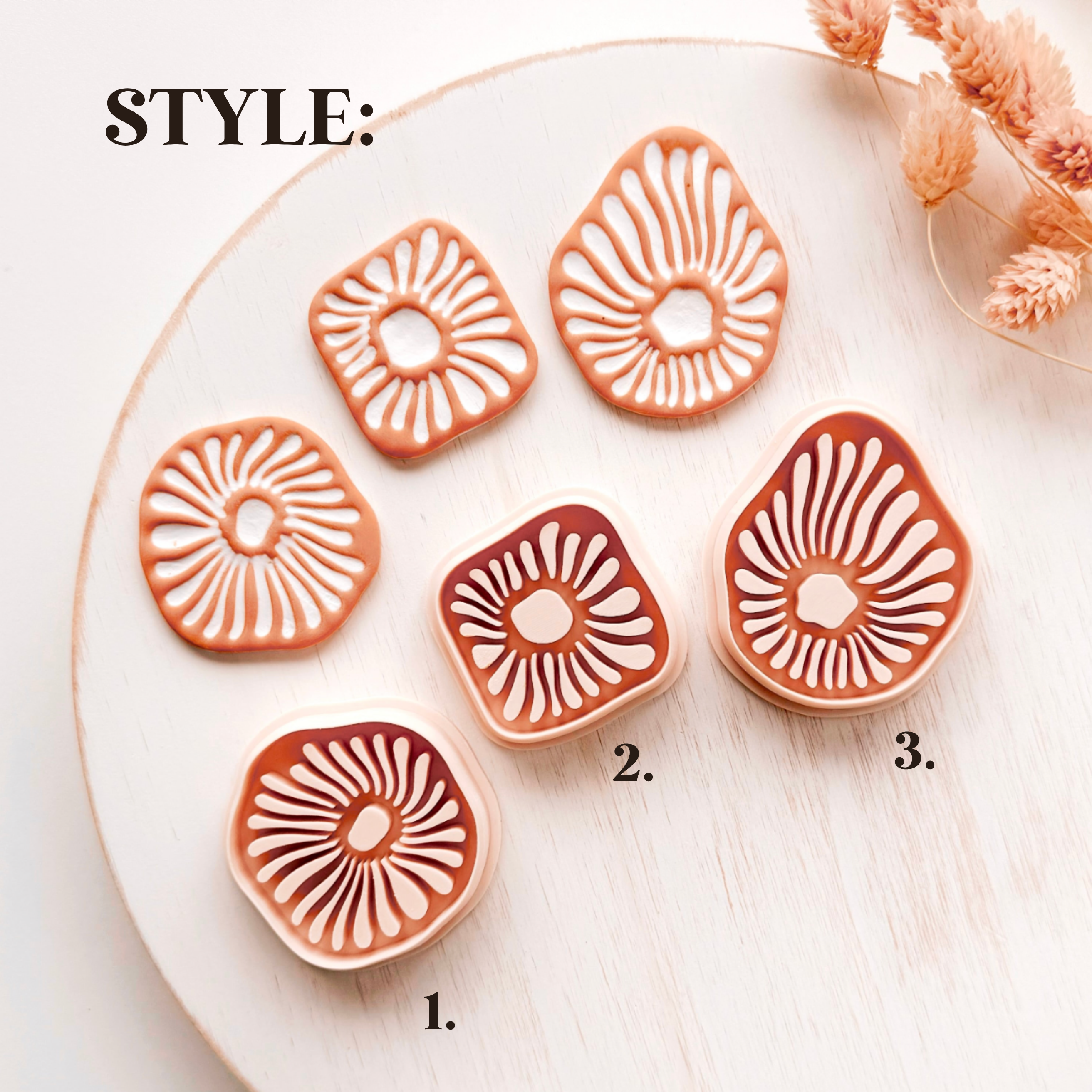 Emporte-pièce polymère – Forme de base – Outil pour boucles d'oreilles ZK-11