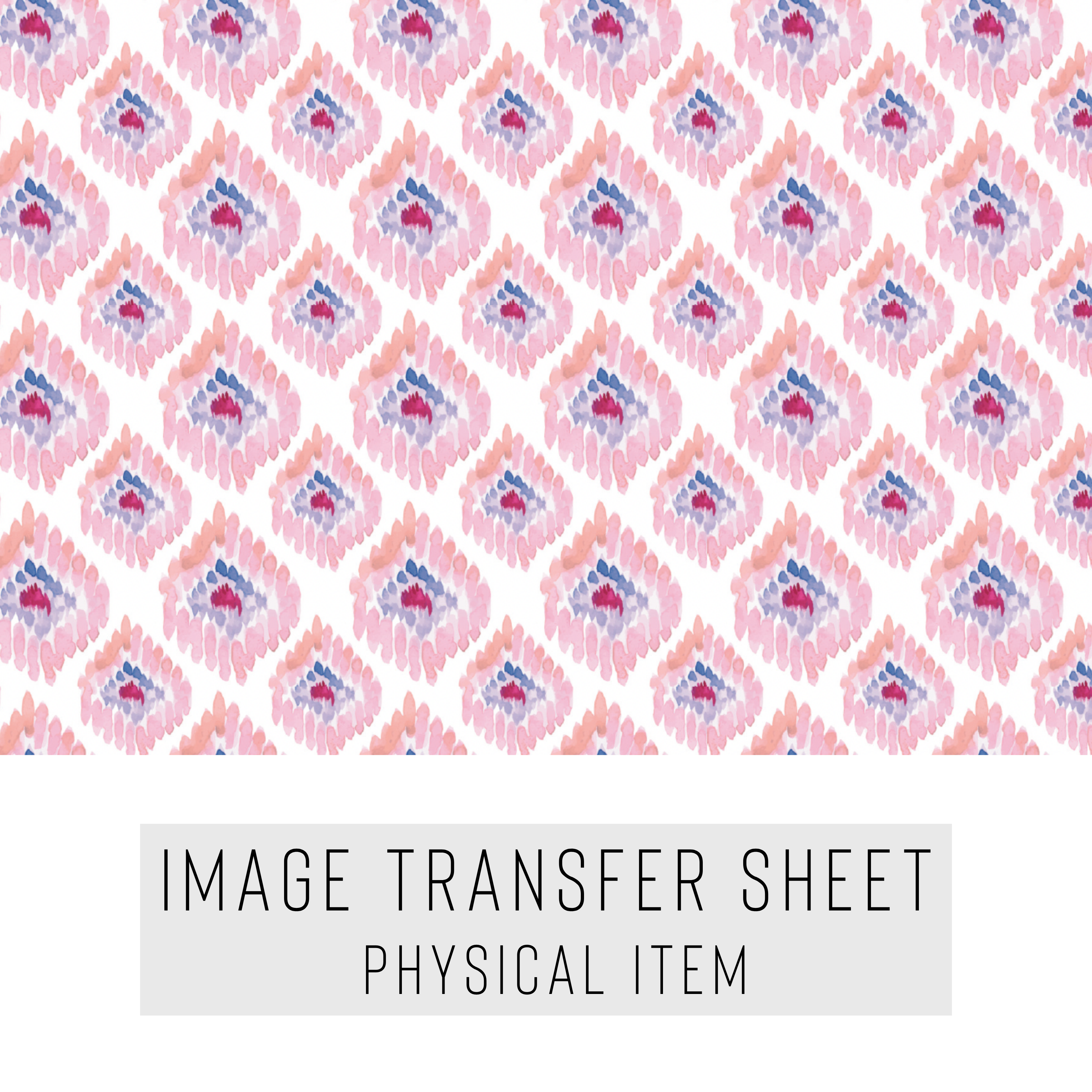 High quality water-soluble transfer paper applied on polymer clay, vibrant detailed pattern