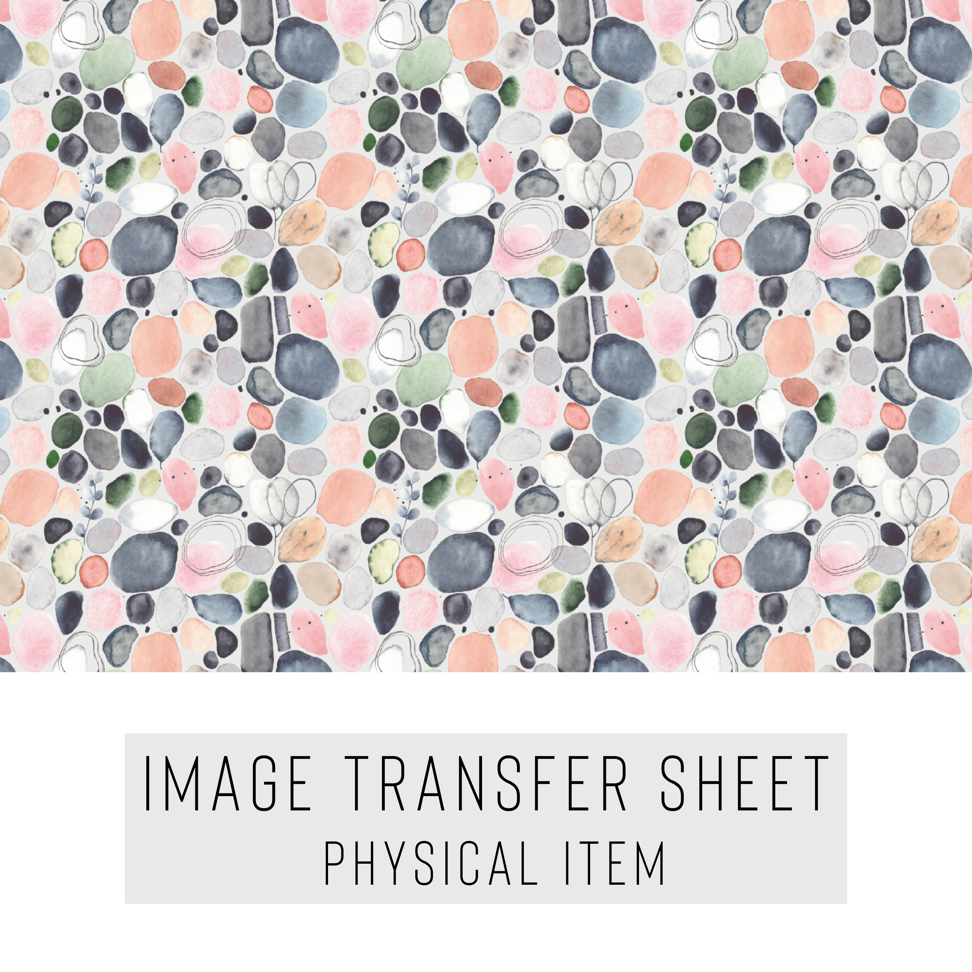 High quality water-soluble transfer paper applied on polymer clay, vibrant detailed pattern
