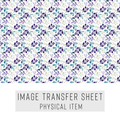 High quality water-soluble transfer paper applied on polymer clay, vibrant detailed pattern