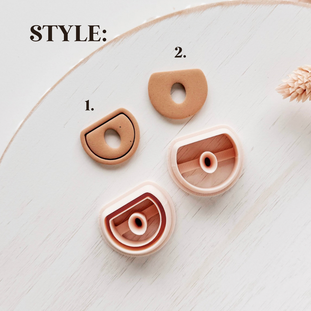 Small Geometric Polymer Clay Cutters, Minimal Stud Earrings Shapes for Modern DIY Jewelry Making, Tiny Clay Tools ZK-23