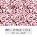 High quality water-soluble transfer paper applied on polymer clay, vibrant detailed pattern