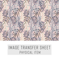 High quality water-soluble transfer paper applied on polymer clay, vibrant detailed pattern