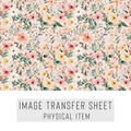 High quality water-soluble transfer paper applied on polymer clay, vibrant detailed pattern