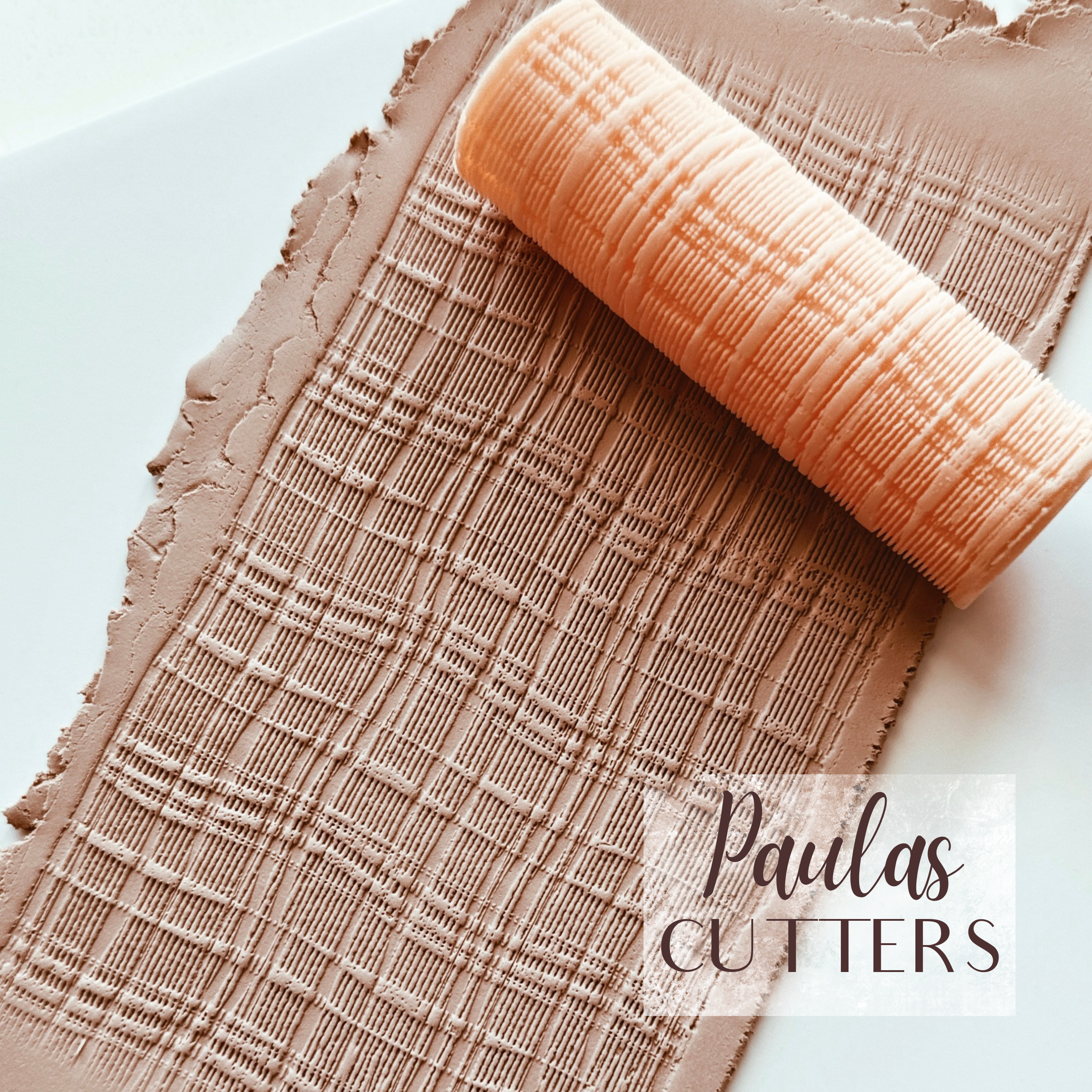 polymer clay texture roller abstract geometric pattern