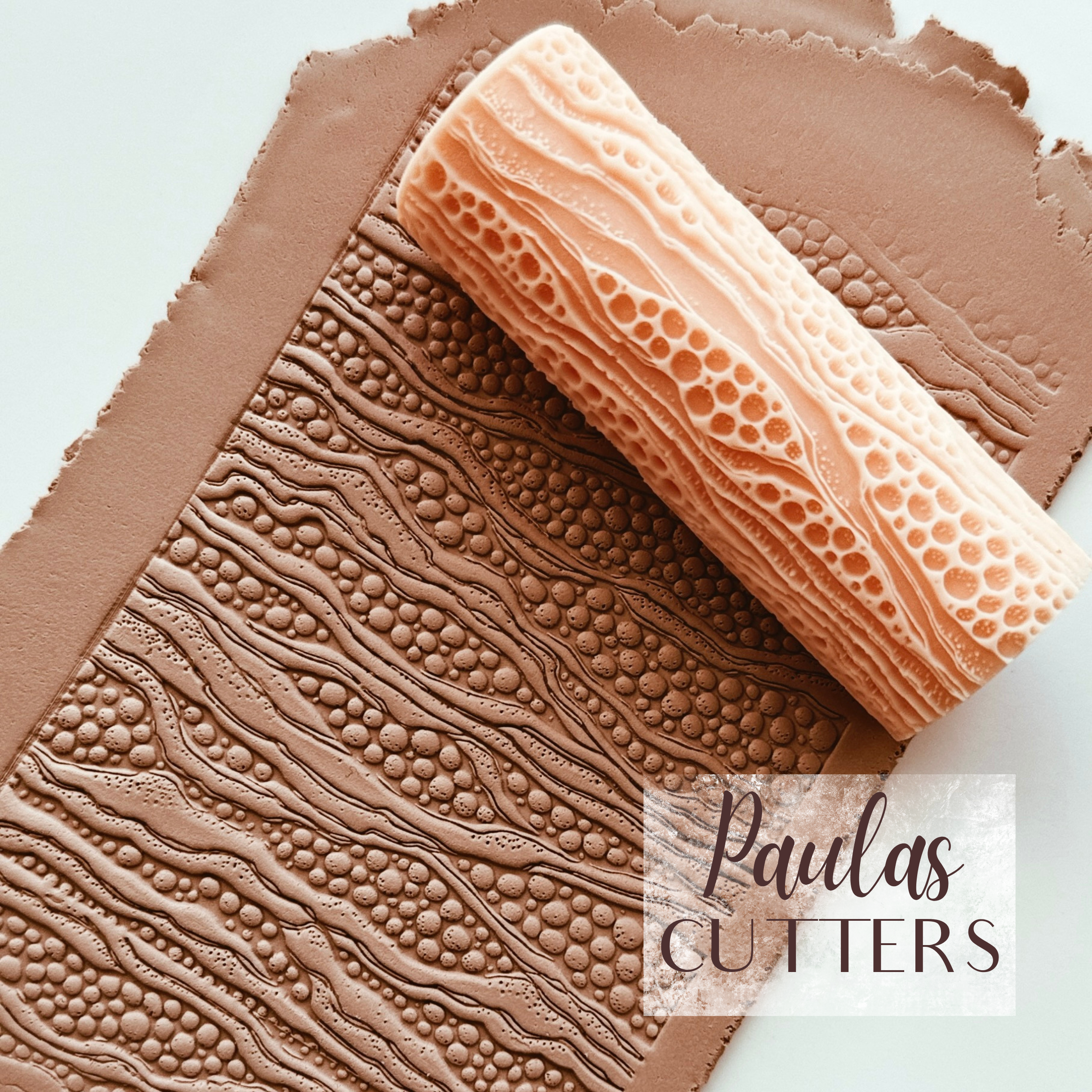 polymer clay texture roller abstract geometric pattern