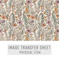 High quality water-soluble transfer paper applied on polymer clay, vibrant detailed pattern