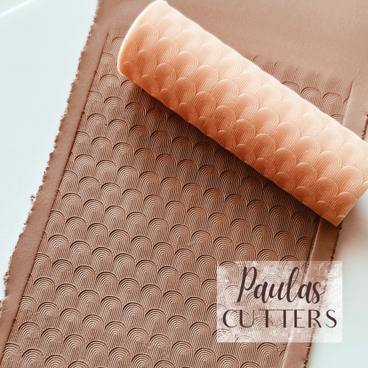 polymer clay texture roller abstract geometric pattern