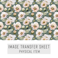 High quality water-soluble transfer paper applied on polymer clay, vibrant detailed pattern