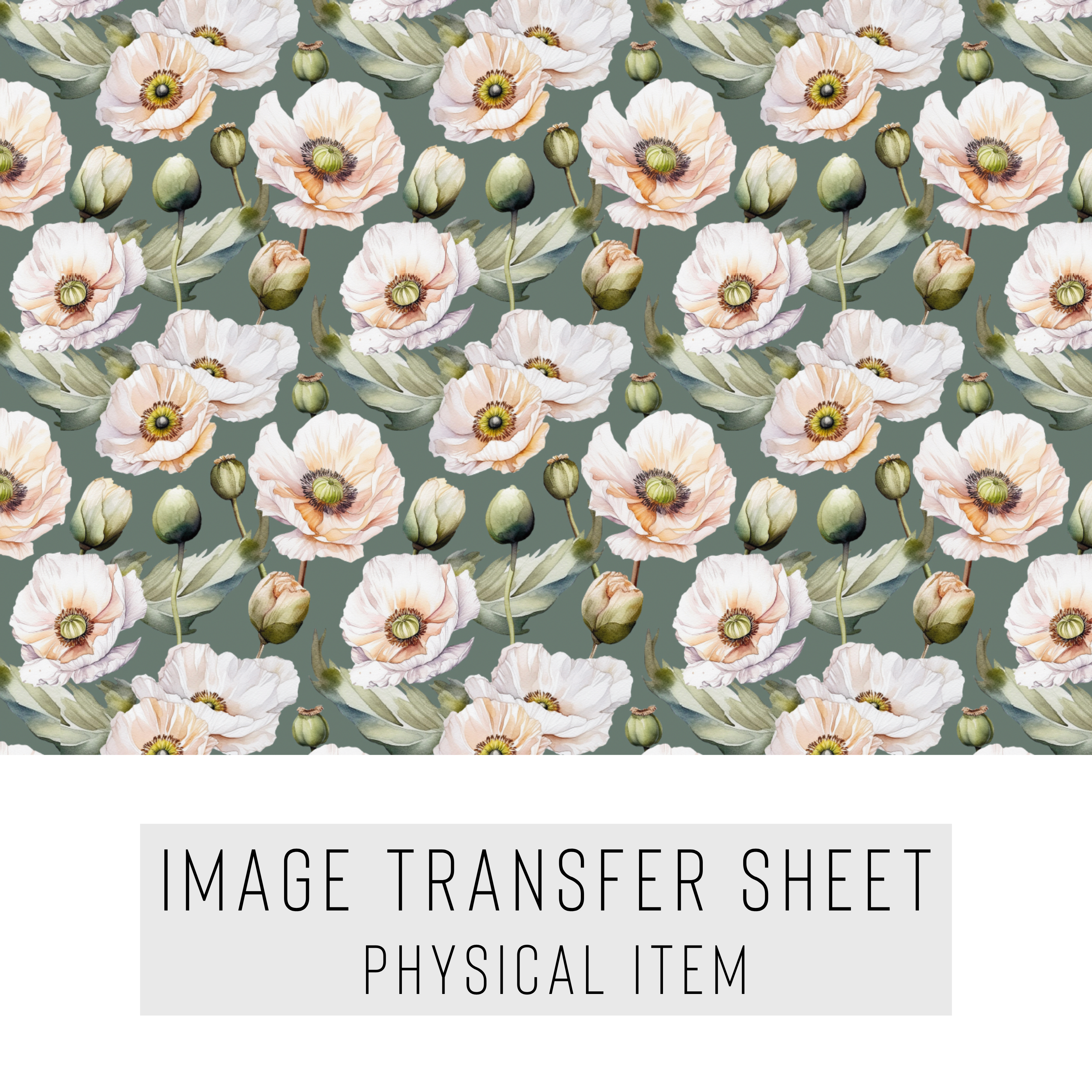 High quality water-soluble transfer paper applied on polymer clay, vibrant detailed pattern