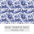 High quality water-soluble transfer paper applied on polymer clay, vibrant detailed pattern