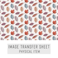 High quality water-soluble transfer paper applied on polymer clay, vibrant detailed pattern