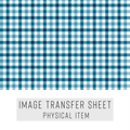 High quality water-soluble transfer paper applied on polymer clay, vibrant detailed pattern