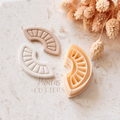 Polymer Clay Cutter, Half Circle Shapes, Geometric Earring Cutter Tool, Clay Cutters for Jewelry, B-22