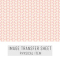 High quality water-soluble transfer paper applied on polymer clay, vibrant detailed pattern