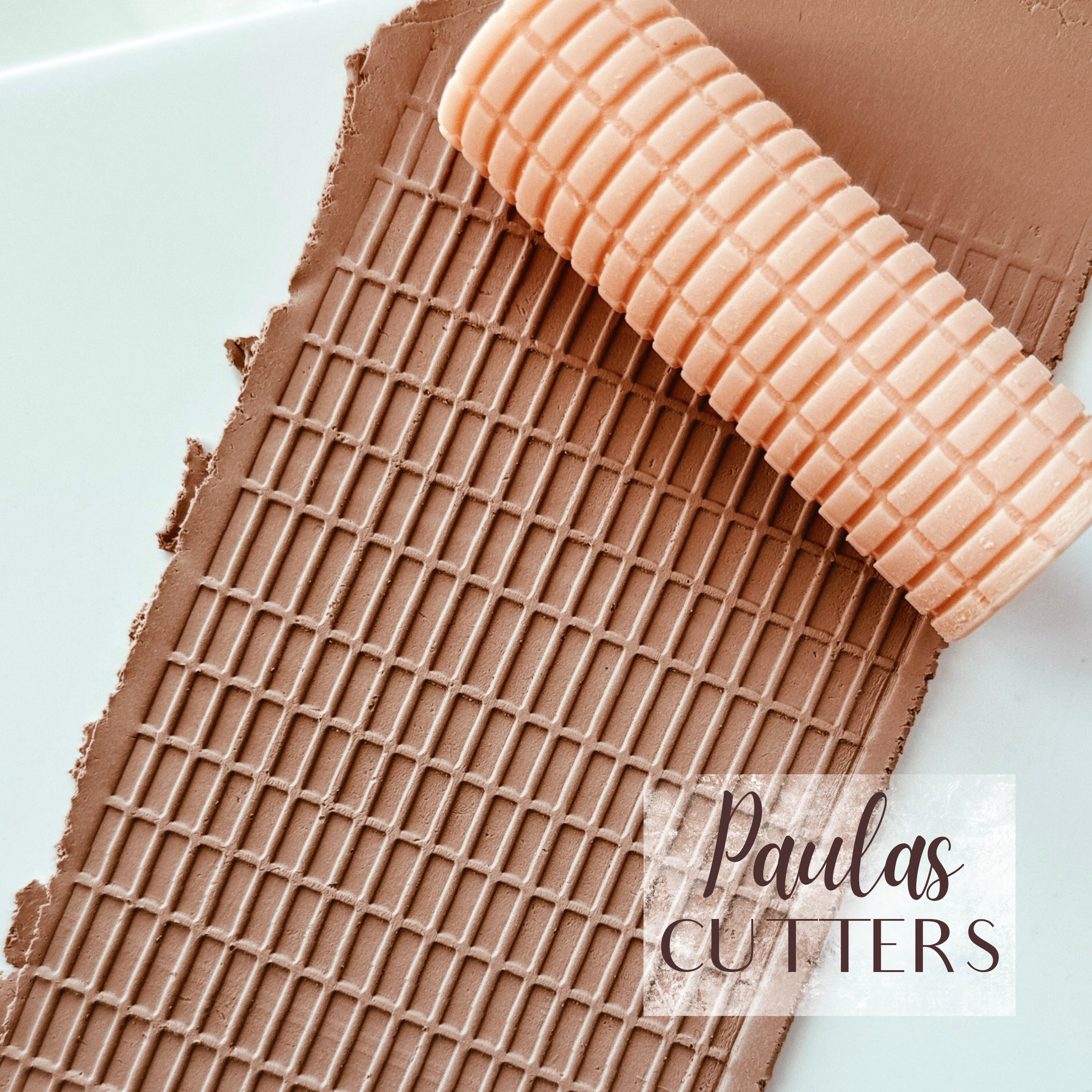 polymer clay texture roller abstract geometric pattern