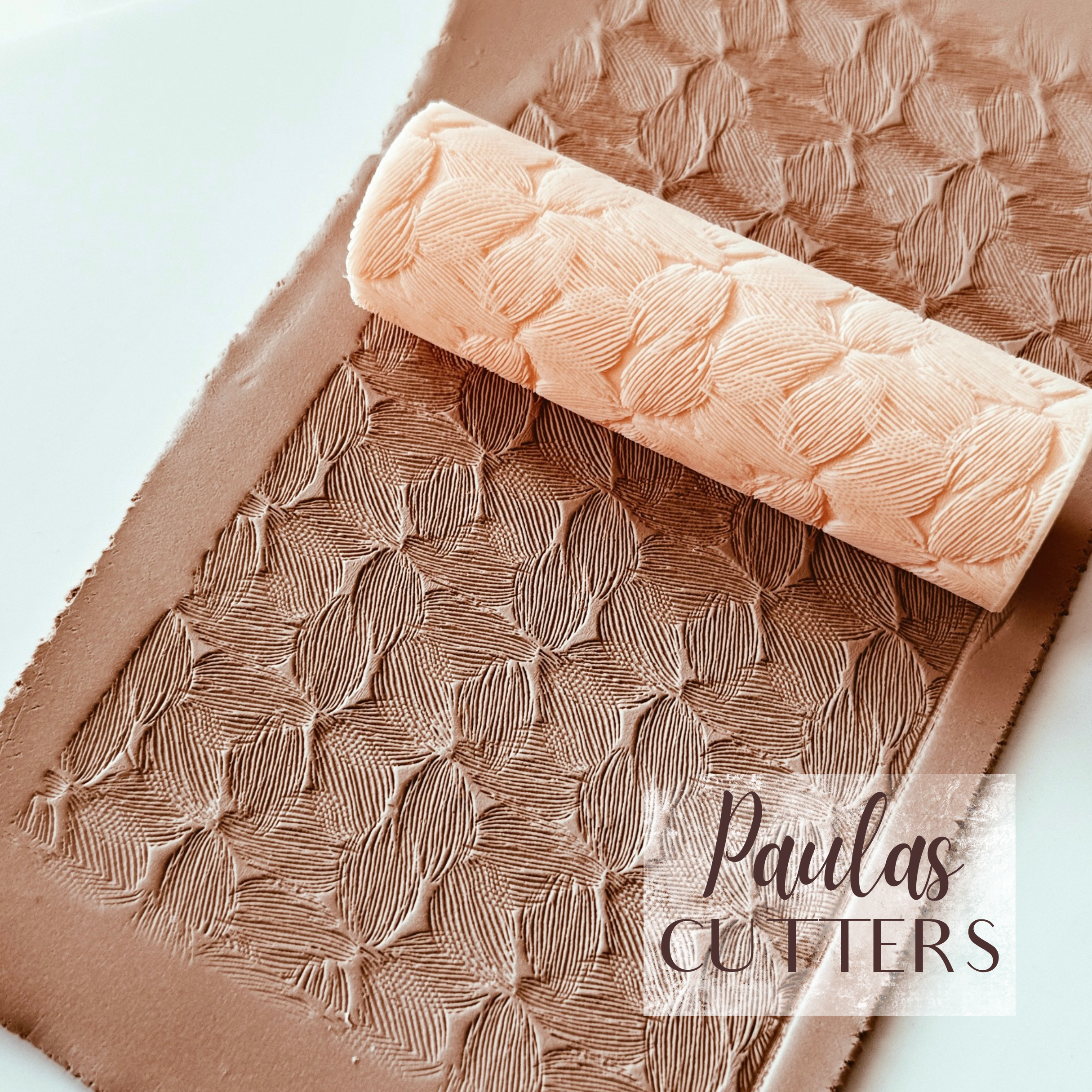 polymer clay texture roller abstract geometric pattern