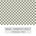 High quality water-soluble transfer paper applied on polymer clay, vibrant detailed pattern