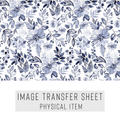 High quality water-soluble transfer paper applied on polymer clay, vibrant detailed pattern