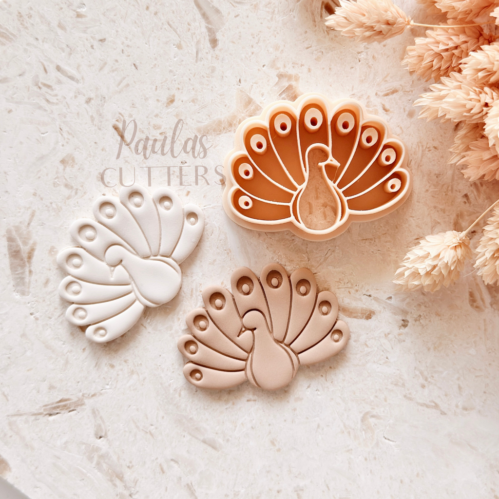 Polymer Clay Cutter, Peacock Shape, Animal Earring Cutter Tool, Clay Cutter for Jewelry Making, B-01