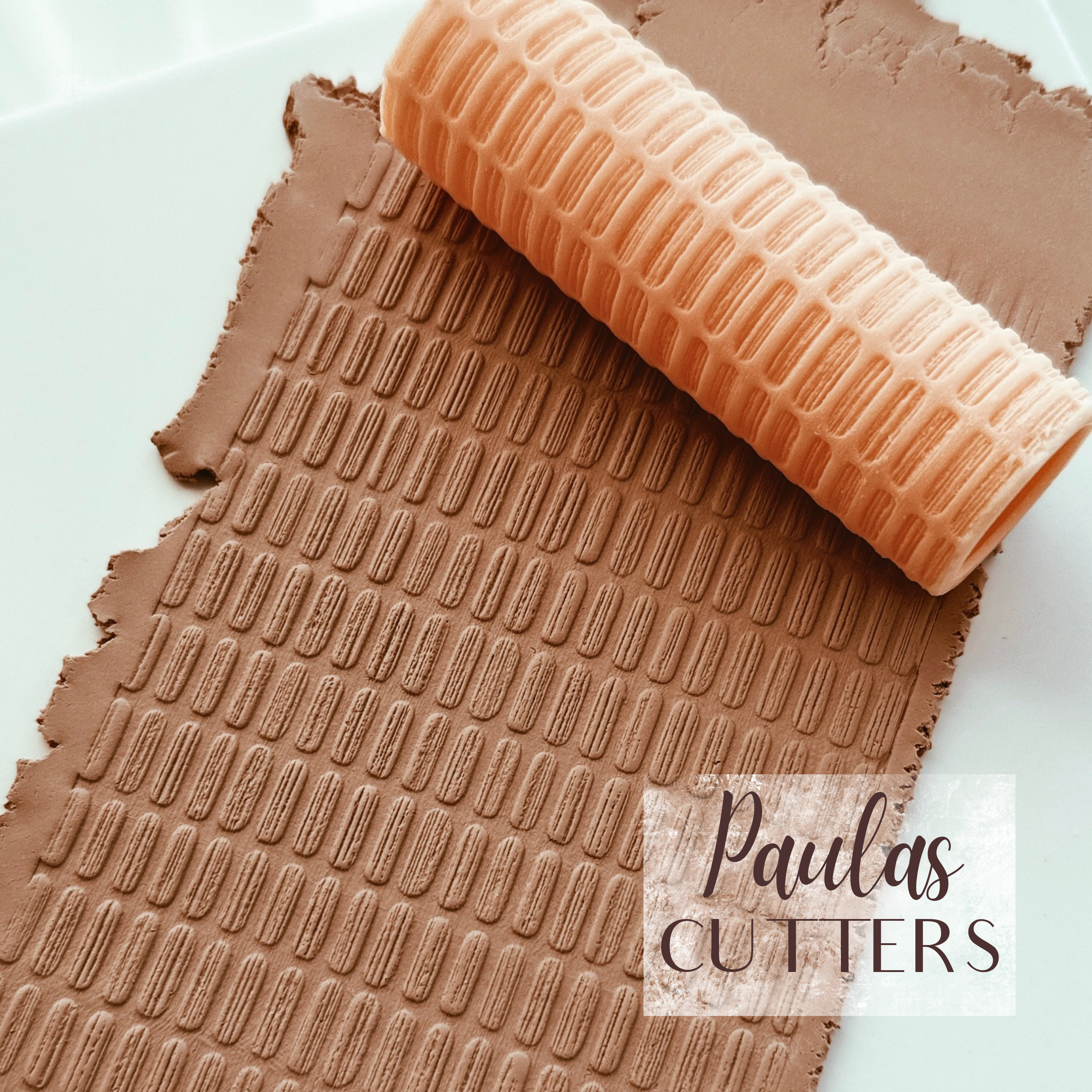 polymer clay texture roller abstract geometric pattern