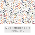 High quality water-soluble transfer paper applied on polymer clay, vibrant detailed pattern