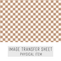 High quality water-soluble transfer paper applied on polymer clay, vibrant detailed pattern