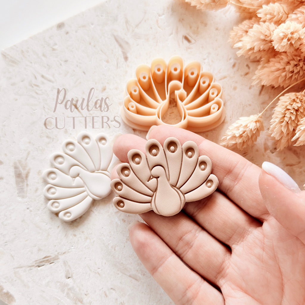 Polymer Clay Cutter, Peacock Shape, Animal Earring Cutter Tool, Clay Cutter for Jewelry Making, B-01