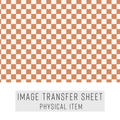 High quality water-soluble transfer paper applied on polymer clay, vibrant detailed pattern