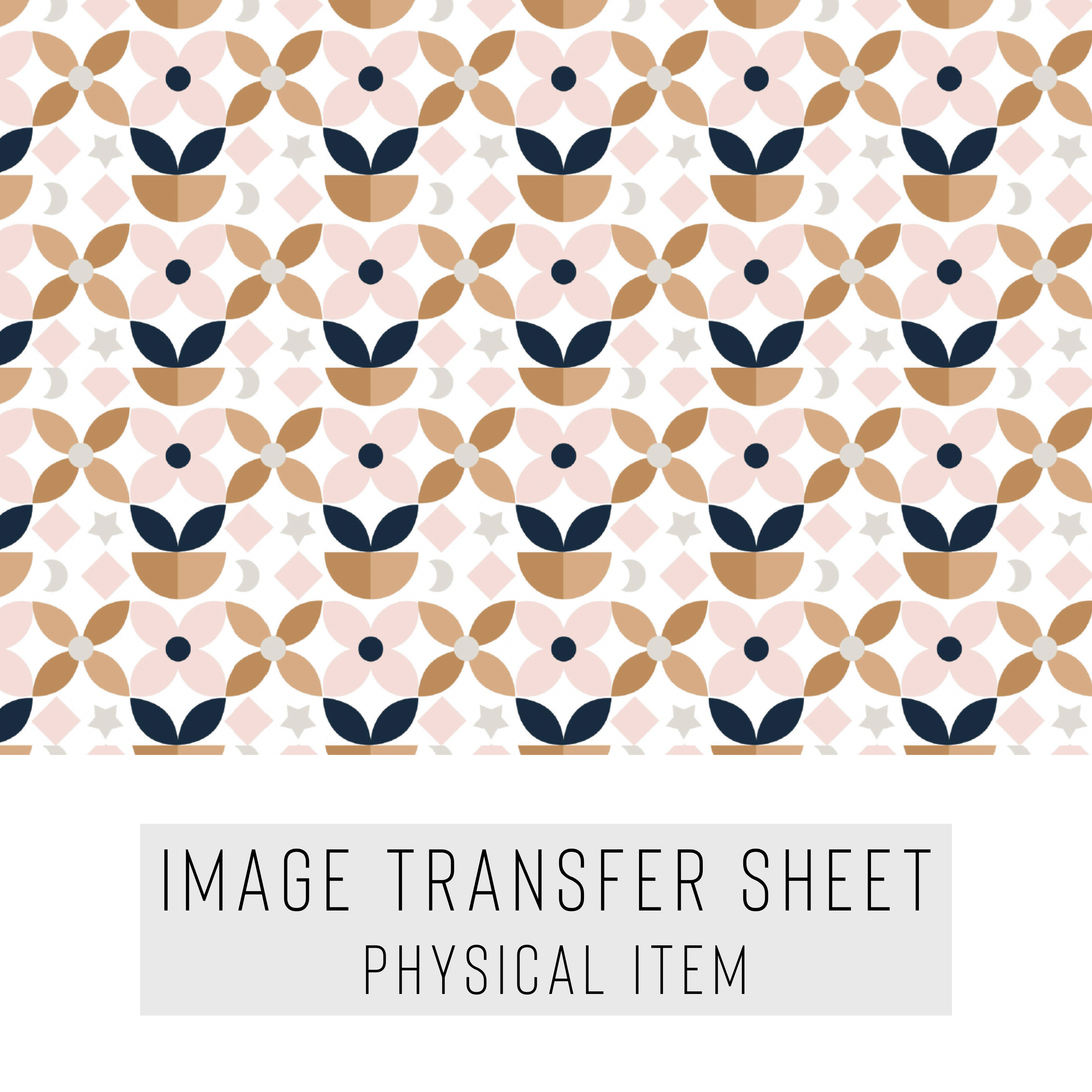 High quality water-soluble transfer paper applied on polymer clay, vibrant detailed pattern