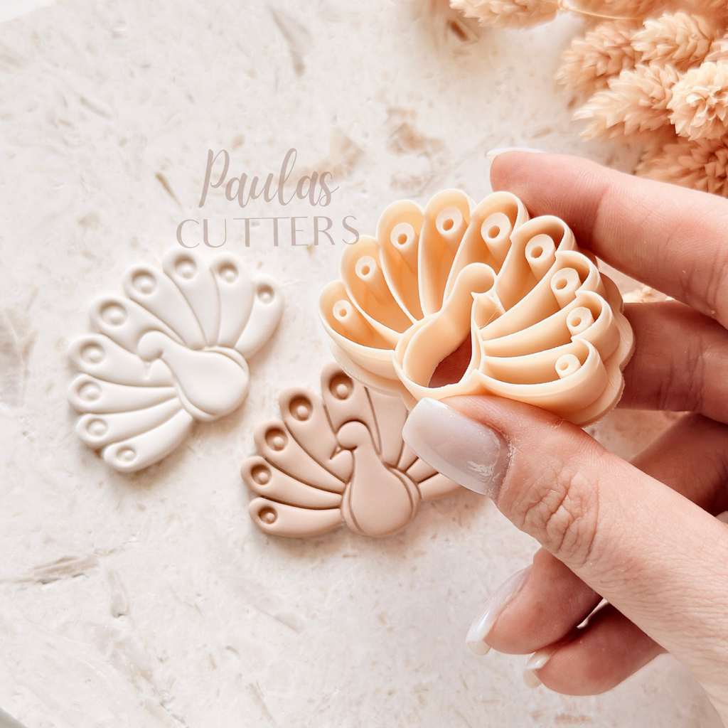 Polymer Clay Cutter, Peacock Shape, Animal Earring Cutter Tool, Clay Cutter for Jewelry Making, B-01